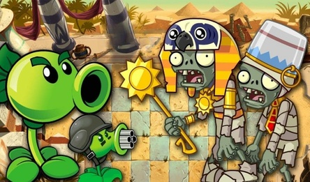 Plants vs Zombie. Пустынный биом