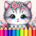 Color by Number: Coloring Book for Girls