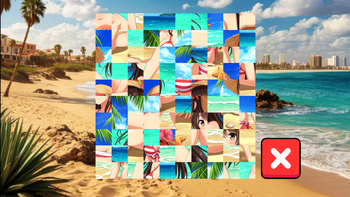 Girls on the beach puzzles