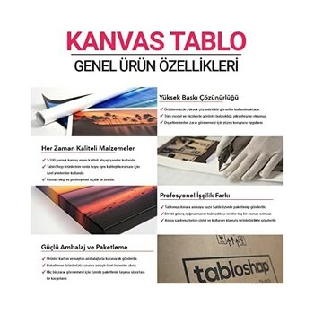 Teknocan Dekoratif Çiçek Tablosu 40 x 40 - 100 mm