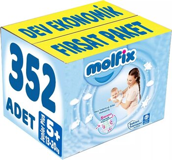 Molfix 5+ Numara Junior Plus 44'lü 8 Adet Bebek Bezi