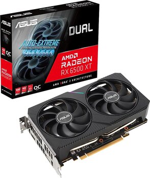 Asus RX 6500 XT Dual OC Edition DUAL-RX6500XT-O4G 64 Bit GDDR6 4 GB Ekran Kartı