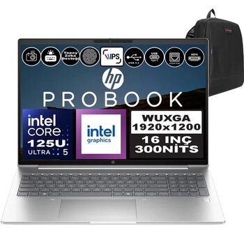 Hp Probook 460 G11 Intel Core Ultra 5 125U Ddr5 16Gb 512Gb Ssd Intel® Aı Boost 16" Wuxga Ips Freedos Taşınabilir Bilgisayar A23bkeaf01 + Zetta Çanta