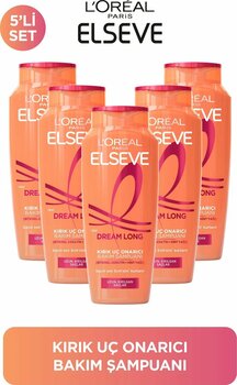 ELSEVE 5'li L'Oreal Paris Elseve Dream Long Kırık Uç Onarıcı Bakım Şampuanı 400 ml