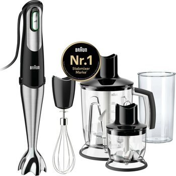 Braun Multiquick Mq 745 Aperitive El Blenderi - Smartspeed ​​teknolojili, El Blenderi, Doğrayıcı ve Stand Mikseri, 750 W, 4 Parçalı Aksesuar Seti D...