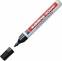 Edding 3000 Siyah Permanent Marker Kalem