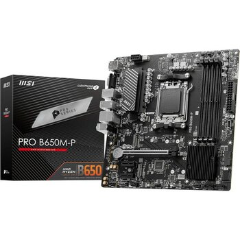 Msı MB Pro B650M-P Am5 Ddr5 6000MHZ(OC) HDMI Dp VGA 2x M.2 Usb3.2 2.5g Lan Matx Anakart