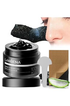 LANBENAA Siyah Nokta Temizleyici Burun Maskesi, Yüz & Burun, Derin Siyah Nokta Temizleyici Kömür Maske