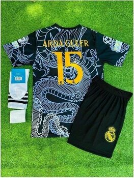 Breathless Dragon Desenli A.R.D.A G.Ü.L.E.R Özel Konsept 8–9 Yaş Lacivert Çocuk Forması