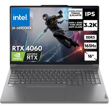 Lenovo Thinkbook 16P G5 Irx I9-14900HX 24 GB 2 Tbssd 8gb RTX4060 16" 165Hz 3.2k Windows 11 Home Taşınabilir Bilgisayar 21N50024TRAT39 - 2 TB