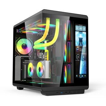 Gametech Vision Lcd 7 Argb Fanlı Siyah Gaming Kasa