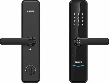 Philips DDL603E-5HWS Parmak İzli Şifreli Kollu Akıllı Kapı Kilidi