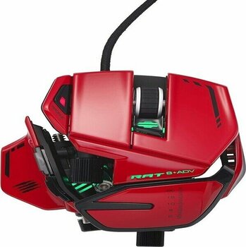 Mad Catz Rat 8+ Adv Oyun Faresi (USB/KIRMIZI/20000DPI/11 Düğme) - MR06DCINRD000-0 - 1 GB