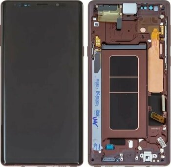 Samsung Galaxy Uyumlu Note 9 Sm-n960 Lcd Ekran Dokunmatik Çıtalı Kahverengi Belirtilen