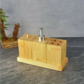 Tohana Bambu Banyo Seti 25X10X16 cm