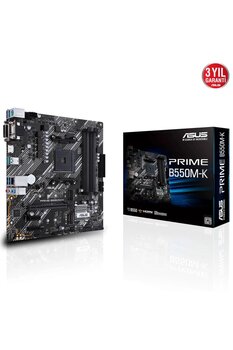ASUS Prıme B550m-k 4600mhz(oc) Ddr4 Am4 M.2 Hdmı Vga Dvı Matx Anakart