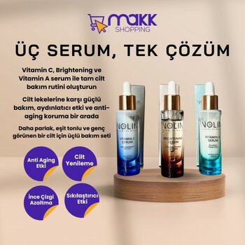 Volia 3’lü Serum Seti (Vitamin C + Brightening + Vitamin A Serum)
