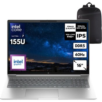 Hp Probook 460 G11 Ultra 7-155U 64-Gbddr5 4 Tbssd Intel Graphics 16" Wuxga Windows 10 Home + Hmf Sırt Çantası A23BCEAHMF93 - 4 TB - 64 GB