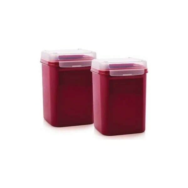Tupperware Özel Kare 5.5 lt kare Saklama Kabı x 2