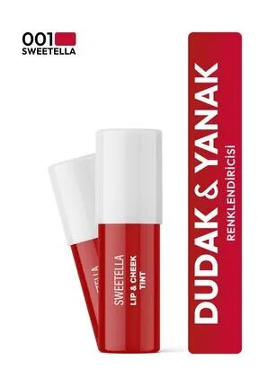SWEETELLA Tint -Lip & Cheek - Dudak ve Yanak Renklendirici-Kırmızı