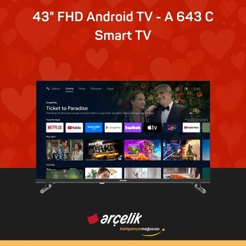 Arçelik 43" Fhd Android Tv - A 643 C Smart Tv