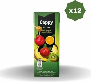 Cappy Atom Meyve Nektarı 200 ml - (12 Adet)