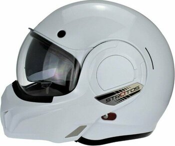 Sway Sw 907 Stratos 180 Çene Açılır Motosiklet Kaskı - XS - Beyaz