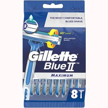 Gillette Blue II Maximum Tekli Tıraş Bıçağı (2 Bıçak)