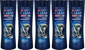 Clear Men Yoğun Arındırıcı Kömür Kepeğe Karşı Etkili Şampuan 350 ml X5