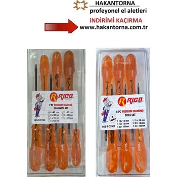 Ht- Rico Elmas Uçlu Torx Tornavida Seti Düz Yıldız Tornavida Seti
