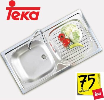 Teka Ebm 45 Mikroketen Sağ Damlalıklı Mutfak Evyesi