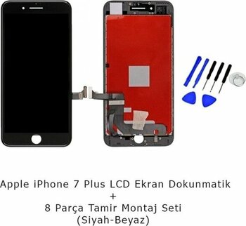 Iphone 7 Plus Uyumlu Lcd Ekran Dokunmatik + Tamir Seti Hediyeli Beyaz