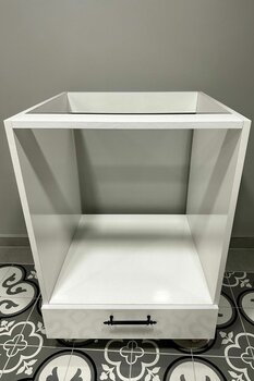 Dekomonte Ankastre Dolabı Ayaklı Ankastre Modül Dolap Fırın Ocak Dolabı Siyah KulpluAyarlı