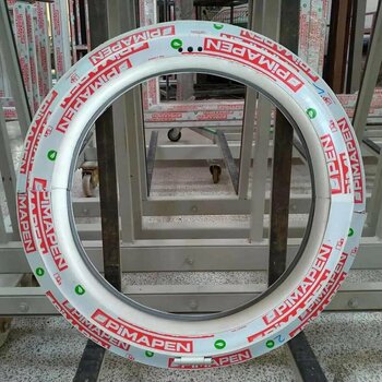 70cm Tk Yuvarlak Pimapen Pencere Ant. Gri Klasik Isıcam