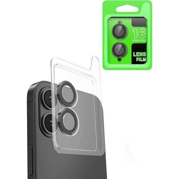 Pazarcan Iphone 16 Raze Metal Kamera Lens - Siyah