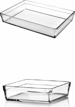 Paşabahçe Premium Borcam Büyük Kare + Büyük Dikdörtgen Set