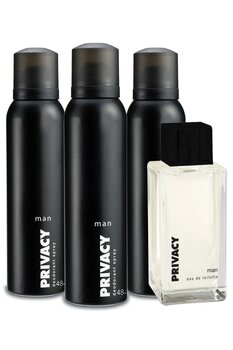 Privacy Man Edt Erkek Parfüm 100ml & Deodorant 3x150ml