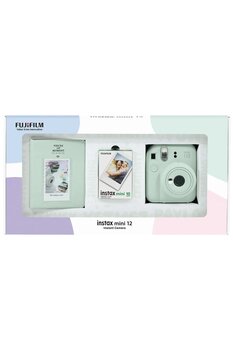 Fujifilm Instax mini 12 Yeşil Fotoğraf Makinesi 10'lu Film ve PVC Albüm Bundle Box