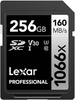 Lexar 256Gb Professional 1066X Sdxc Uhs-I Cards, Up To 160Mb/S Read 120Mb/S Write C10 V30 U3