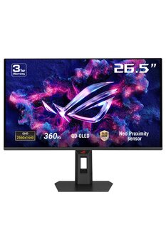 ASUS ROG Strix OLED 26.5 inç 360Hz 0.03ms 2K QHD Adaptive Sync QD-OLED Pivot Gaming Monitör