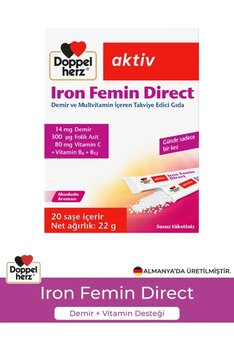 Doppelherz Aktiv Iron Femin Direct 20 Saşe