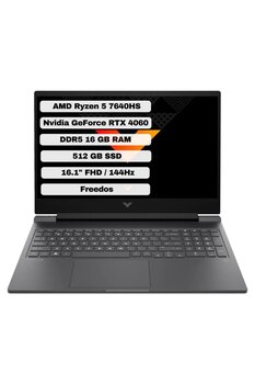 HP Victus Gaming 16-S0035NT Ryzen 5 7640HS 16GB 512GB SSD RTX4060 Freedos 16.1\" FHD