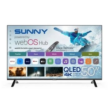 Sunny Sn50qmn252 4K Ultra Hd 50'' 127 Ekran Uydu Alıcılı Webos Smart Qled Tv