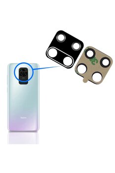 FLAGEN Xiaomi Redmi Note 9 Arka Kamera Camı Lens