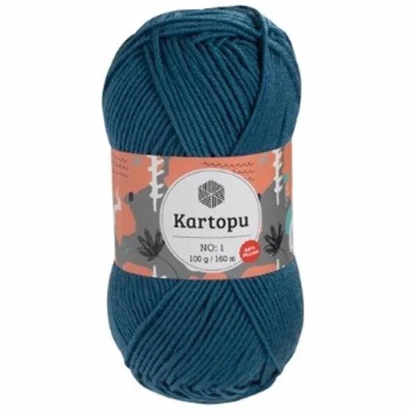 Kartopu No:1 Petrol Mavisi El Örgü İpi
