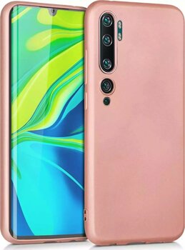 Microsonic Matte Silicone Xiaomi Mi Note 10 Kılıf Rose Gold