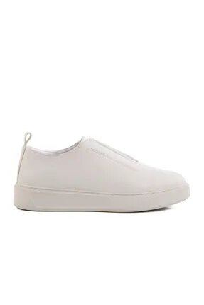 AYAKMOD Beyaz Slip-On Erkek Casual Ayakkabı 367 M