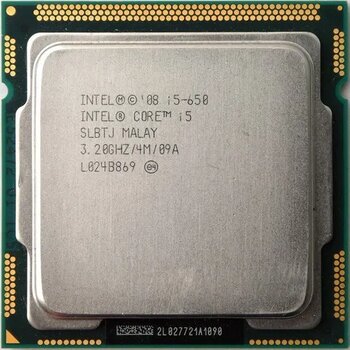 Intel Core i5-650 3.20 GHz Çift Çekirdekli İşlemci