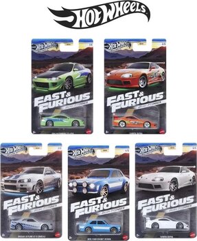 Hot Wheels Silver Series Premium Fast And Furious Uzun Kart Brian O'Conner 5'Li Set