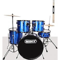 Midex CD900X-BL 22 inç Mavi Akustik Bateri Seti